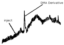 Chromatogram of the analytical detection limit