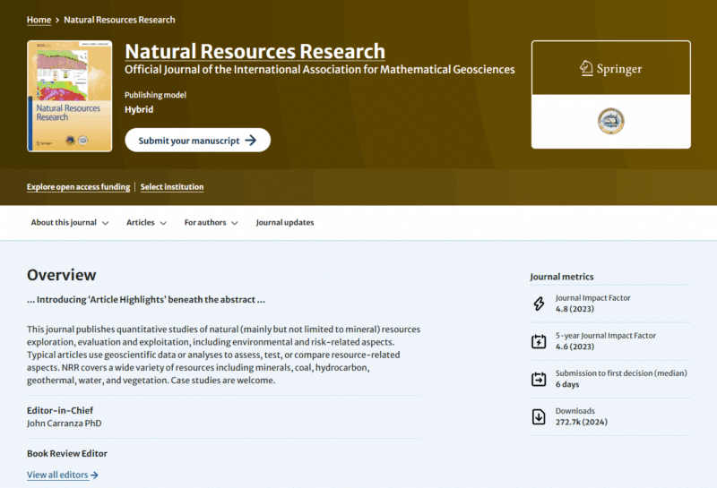 Natural Resources Research