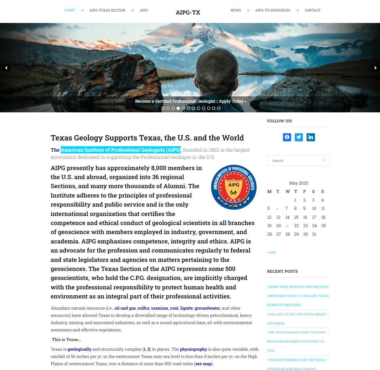 American Institute of Professional Geologists (AIPG)