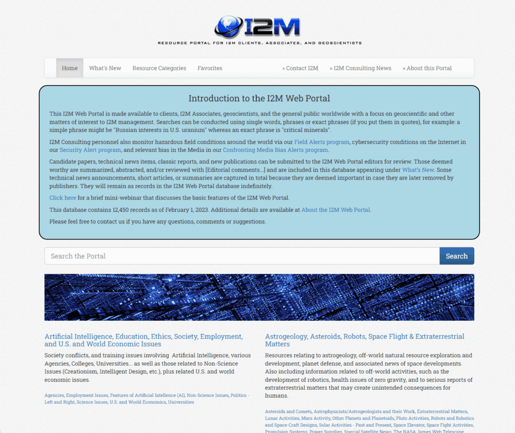 I2M Web Portal