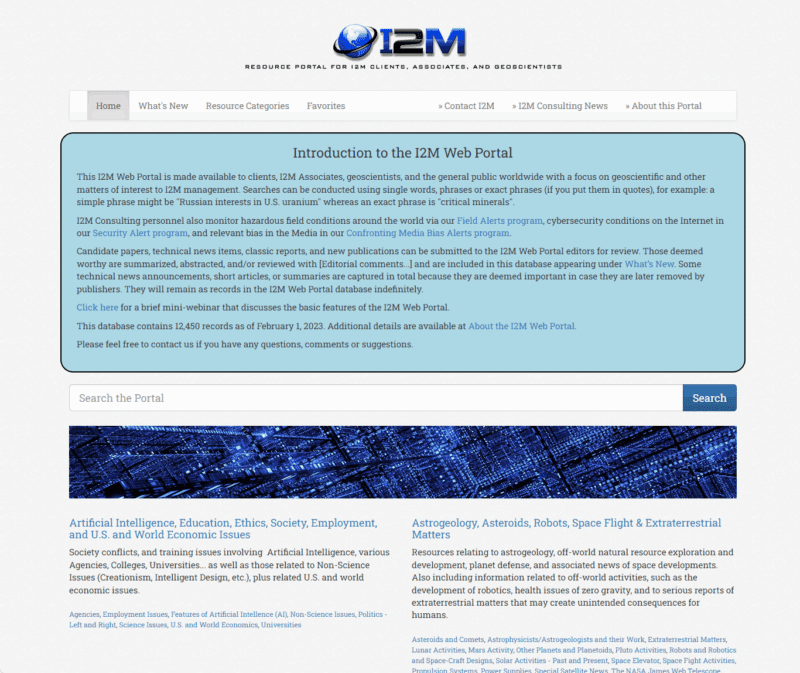 I2M Web Portal